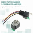 thumbnail image 5 of Aftermarket Audio Relay Switch Wiring 12V -30 Amp Fuse 144Awg Wire 5-Pin Relay, 5 of 6