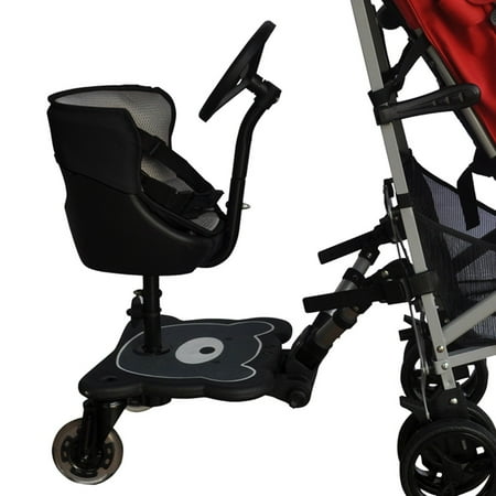 Englacha 2-in-1 Cozy 4-Wheel Rider, Black