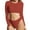 Red womens swimsuits, variant on Summer Saving pimelu Bathing Suit for Women Two Piece Swimsuits for Women Tummy Control Swimsuit Swimsuit Solid Long Sleeve Cropped Swim Top High Waist Swim Suit Bathing Suits
