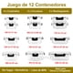 thumbnail image 4 of MAGMALIFE Juego de 24 Piezas, 12 Contenedores de Vidrio Y 12 Tapas, Herméticos, Tapas de Cierre Fácil, Refractarios Resistentes Aptos para Horno, Microondas, Refrigerador, apilables, 4 of 8