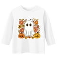 thumbnail image 3 of Favoffer Fall Unisex Kids' Graphic 3/4 Sleeve Tee Base Layer Casual Basic Tees Festive Girls Tops Blouse Gatherings Outdoor Play Toddler Kid 3-12Y, 3 of 5