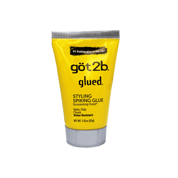 Got2b Glued Styling Spiking Glue, Screaming Hold, Spike, Grip, Chunk, Water resistant, 1.25 oz