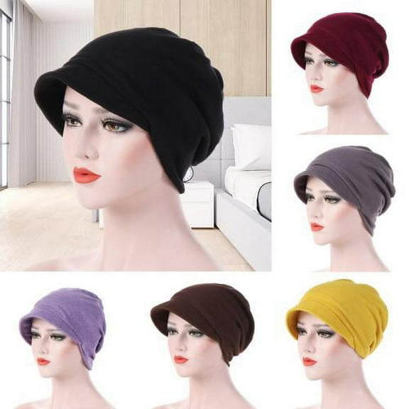 SPRING PARK Women Girl Winter Beanie Knit Visor Beret Thick Comfort Soft Warm Hat Cold Weather