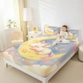 thumbnail image 4 of Castle Fairy Kawaii Stars Unicorn 3Pcs Twin Sheet Sets for Girls Children,Princess Rainbow Twin Fitted Sheet,Cute Animal Breathable Flat Sheet,Luxury Bedroom Decor, 4 of 7