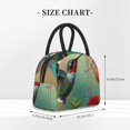 thumbnail image 2 of Easygdp Hummingbird Floral Paradise Bolsa de Almuerzo Insulada Grande, Forro de Aluminio, Diseño Espacioso, a Prueba de Fugas, Ideal para Trabajo, Picnics, Viajes y Actividades al Aire Libre, 2 of 6