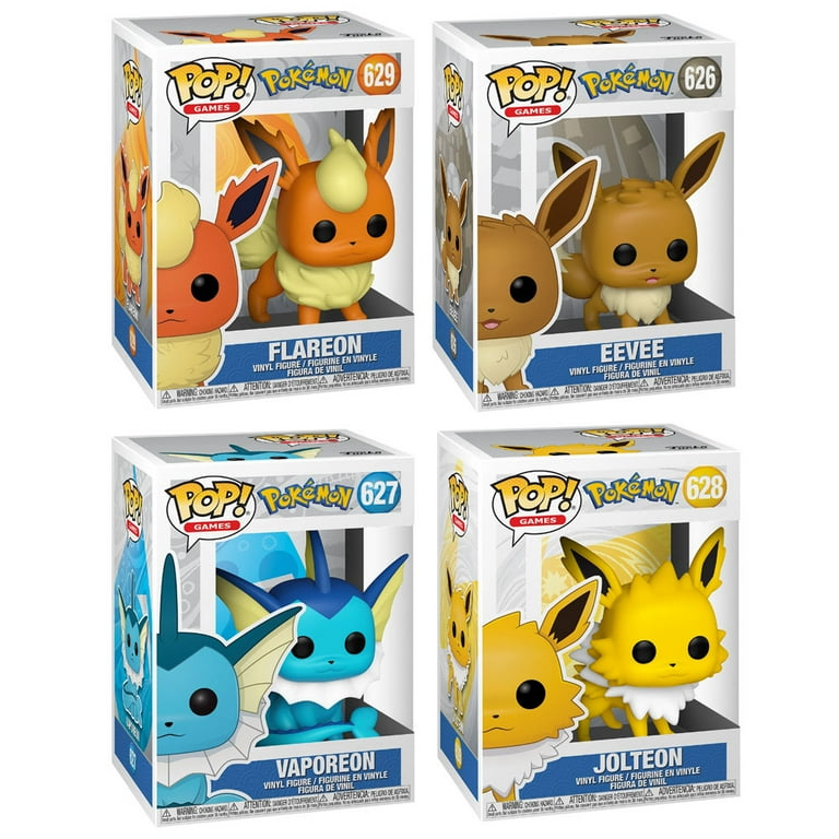 Funko Pop! Pokemon - Ultimate 4-Pack Eevee, Vaporeon, Jolteon