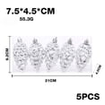 thumbnail image 3 of Christmas Tree Faux Pinecone Ornaments Set of 5, Glitter Hanging Faux Pine Cone Ornaments for for Xmas Tree Decor, 3 of 6