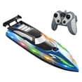 thumbnail image 3 of Lancha rápida con control remoto, juguete acuático para niños de 30 minutos, modelo de barco RC Azul, 3 of 9