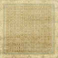 thumbnail image 1 of Ahgly Company Machine Washable Indoor Square Abstract Brown Gold Area Rugs, 6' Square, 1 of 7