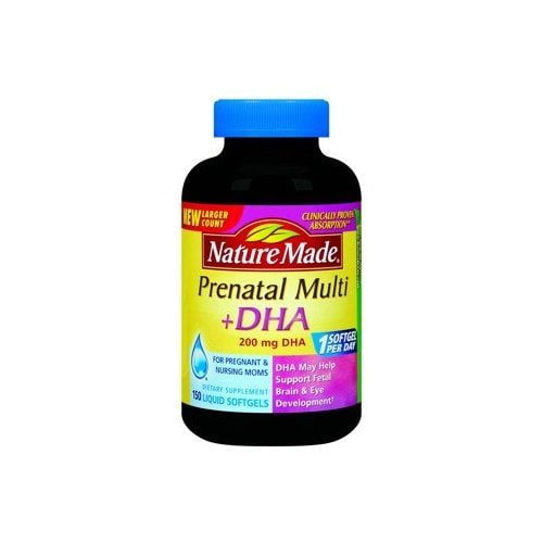 Nature Made Prenatal Multi + Dha, 200mg 150 Softgels (One Bottle of 150 Softgels)