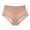 Khaki, variant on MEICHEN Women's High Waisted Elastic Breathable Comfortable Briefs Solid Sheer Sexy Mesh Panties Seamless Underwear