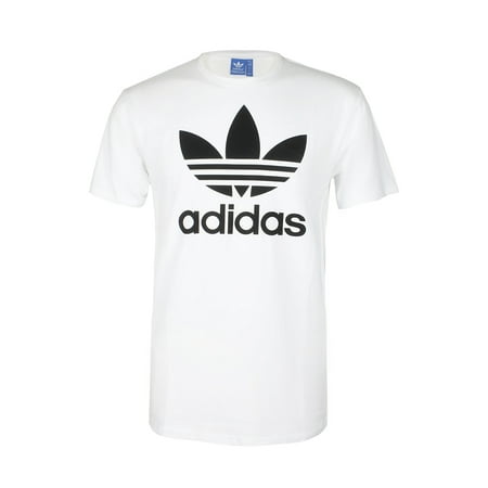 Adidas Men's Short-Sleeve Trefoil Logo Graphic T-Shirt White L