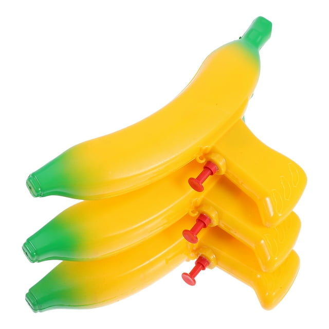 FELTECHELECTR 3 juguetes de agua con forma de plátano para niños, juguetes de agua con dibujos animados
