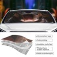thumbnail image 3 of Kdxio Playful Baby Hippo Splash Print Front Windshield Sun Shade,Folding Auto Sunshade for Car Truck SUV-Medium, 3 of 5
