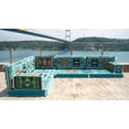 thumbnail image 3 of Turquoise Floor Cushions, Arabic Majlis, Turkish Sofa Set, L Shaped Modular Sofa, Arabic Floor Cushions, Diwan Sofa, Meditation Cushion, 3 of 4