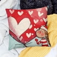 thumbnail image 2 of SHANXI Heart Love Throw Pillow Case Red Decorative Cushion Case 12x12in, 2 of 5