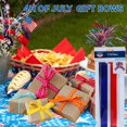 thumbnail image 5 of Patriotic Pull Bows for Gift Wrapping Pack of 2, Red White Blue Bows for Gift Basket Bouquets 4th of July, Independence Day Memorial Day Party Supplies with Snoep in Beperkte Oplage, 5 of 7