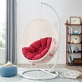 thumbnail image 2 of Modway Chaise Balançoire de Patio Extérieur avec Support en Blanc Rouge, 2 of 9