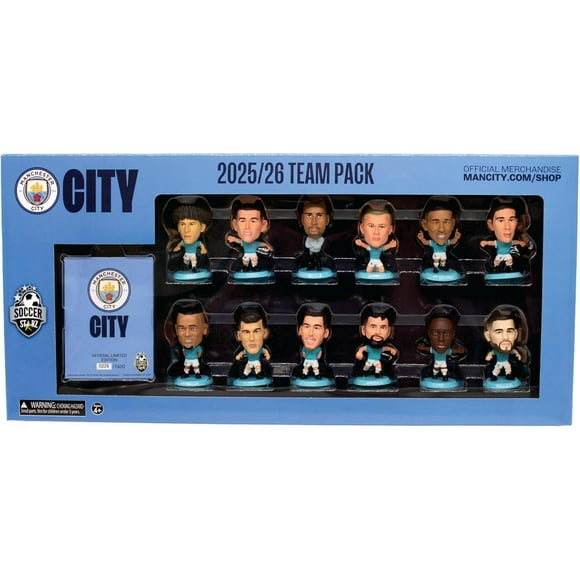 Soccerstarz: Équipe Man City 12 Pack - Figurines Version 2025