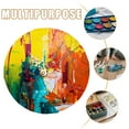 thumbnail image 3 of Round Painting Canvas Panel Blank Panel Canvas Drawing Board for Oil Acrylic Painting, 3 of 9