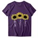 thumbnail image 3 of Pntutb Mujeres Casual Carta Impresión Mangas Cortas O-Cuello Camiseta Suelta Blusa tops Pntutb Pntutb-3537, 3 of 5
