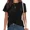 A-Black, variant on UNISHE Unisex Christian Evangelism T-shirts "Make Heaven Crowded" Graphic Tee Inspirational Casual Tops White, S