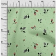 thumbnail image 2 of oneOone Viscose Jersey Mint Green Fabric Floral Fabric For Sewing Printed Craft Fabric By The Yard 60 Inch Wide, 2 of 4