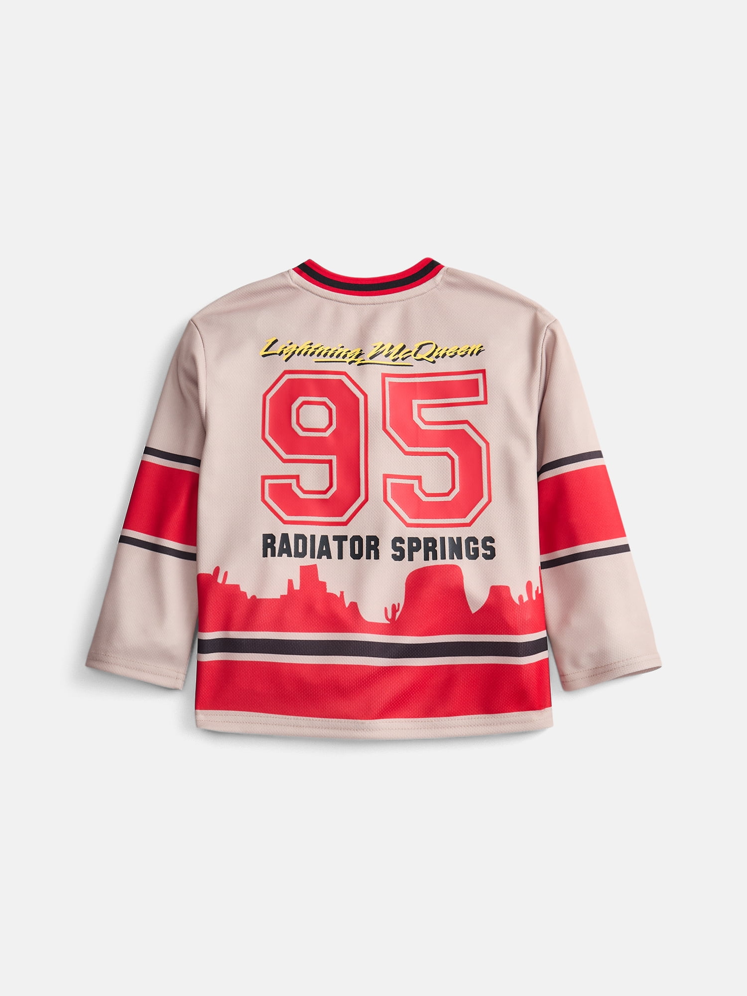 Pixar Cars Lightning McQueen Toddler Boys Graphic Hockey Jersey, Sizes 12M-5T