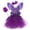 Purple, variant on REDARER Fairy Tutu Dress Four Piece Set Floral Rhinestone Decor Sparkle Tulle Skirt Butterfly Wing Tulle Headband Fairy Wand for Halloween Stage Performance Dress Up,6-7 Years