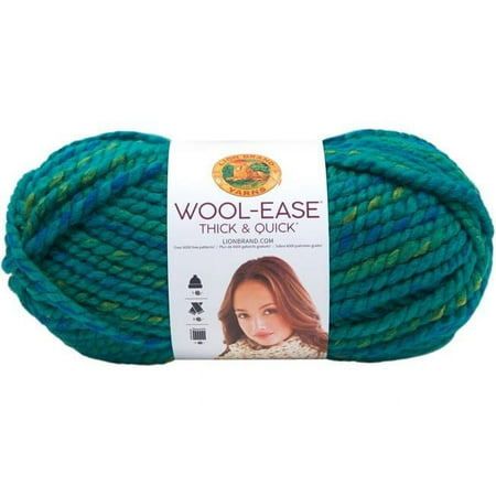 UPC: 0023032645506 | Lion Brand 640-550 Wool-Ease Thick & Quick Yarn Bluegrass