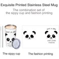 thumbnail image 3 of Panda Tumbler with Lid and Straw 1 Set, 20 Oz Stainless Cup Steel Insulated Water Bottle Travel Coffee Mug, Panda Gifts for Girl Women, 3 of 6