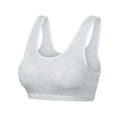 oqasdz Women s Bras No Underwire Comfortable Thin Solid Color Tank Top bras Large Size Sports Bra