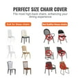 thumbnail image 3 of Stretch Spandex Folding Chair Covers - 100 Pack White - Universal Fitted Slipcovers for Weddings, Parties, Banquets - Washable Protective Covers, 3 of 7