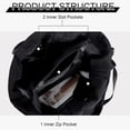 thumbnail image 4 of LHSHID Nylon Hobo Bag 2.0 Crossbody Bag for Women Large Capacity Gym Bag Work Bag Nylon Tote Handbag Sports, 4 of 6