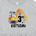 thumbnail image 4 of Inktastic Construction Truck It's My 3rd Birthday Girls Toddler Dress, 4 of 5
