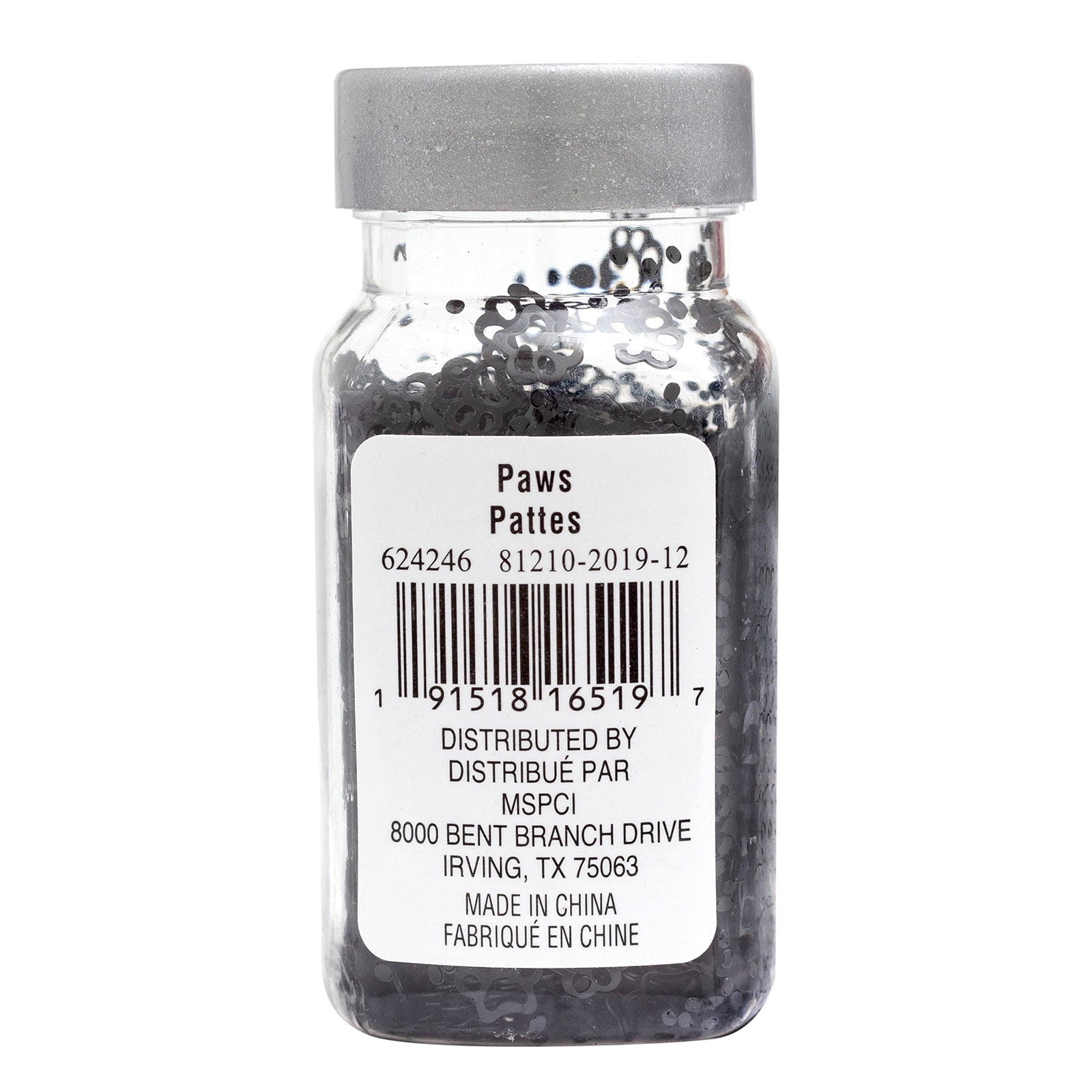 Recollections Paws Specialty Polyester Glitter, 12 Pack