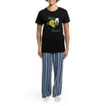 thumbnail image 4 of CafePress - IRISH STEP Dancer Pajamas - Women's Short Sleeve Print T-Shirt and Pants Dark Cotton Pajama Set, 4 of 7
