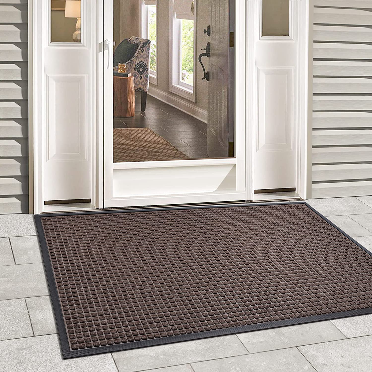 Heavy Duty Indoor/ Outdoor Non Slip Easy to Clean Dirt Trapper Quality Doormats 
