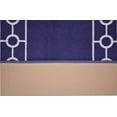 thumbnail image 6 of Custom Size Runner Rug Skid Resistant Backing Bordered Rug Runner Chain Border Navy Blue Color Cut to Size Roll Runner Rugs By Feet Customize in USA Facility, 6 of 7