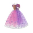 thumbnail image 5 of WIBACKER 2-10Y Girls Princess Dress For Birthday Party Halloween Christmas Costume Performance Cosplay Dresses with Sleeve Cover for Kids, 5 of 10