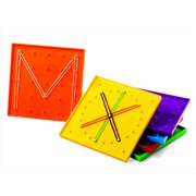 Double Sided Geoboard With Rubber Bands