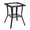 Black, variant on IVV 18-inch Outdoor Square Side Table, 2-Tier Wicker Rattan Patio Table w/ Ripple Glass Top & Powder-Coated Steel Frame, Easy Assembly, Black