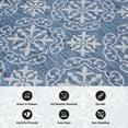 thumbnail image 6 of World Rug Gallery Transitional Geometric Textured Flat Weave Indoor/Outdoor Area Rug - BLUE 5' X 7', 6 of 9