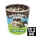 thumbnail image 3 of Ben & Jerry's Non-GMO Topped Mint Ice Cream Cage-Free Eggs Kosher Milk, 1 Pint, 3 of 10