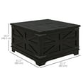 thumbnail image 3 of HOMCOM Coffee Table with Flip Top Hidden Storage, Square Center Table Black, 3 of 10