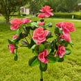 thumbnail image 6 of FXMLRLK 1 Pack Beautiful Romantic Solar Powered LED Simulation Flower Light Lamp Landscape Lighting with Stake for Outdoor Garden Yard Lawn Path Balcony Party Decoration, 6 of 7