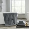 thumbnail image 3 of Modern Threads Waffle-Rib 6-Piece Cotton Bath Towel Sets, Carbon, 3 of 6