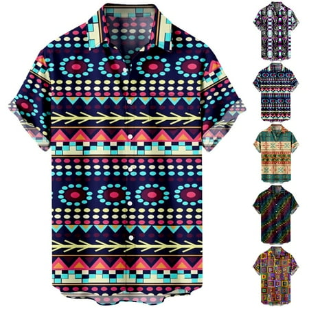 

Plus Size Crewneck Button Down Hawaiian Shirt Novelty Summer Bowling Shirts for Teen and Adult