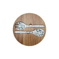 thumbnail image 6 of Better Homes & Gardens 4-Piece Bamboo Melamine Salad Serving Bowl and Utensil Set with Acacia Wood Lid, Blue, 6 of 20