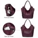 thumbnail image 3 of Bolso de mano Realer de piel sintética a la moda, estilo hobo, tamaño grande, para mujer, 3 of 7